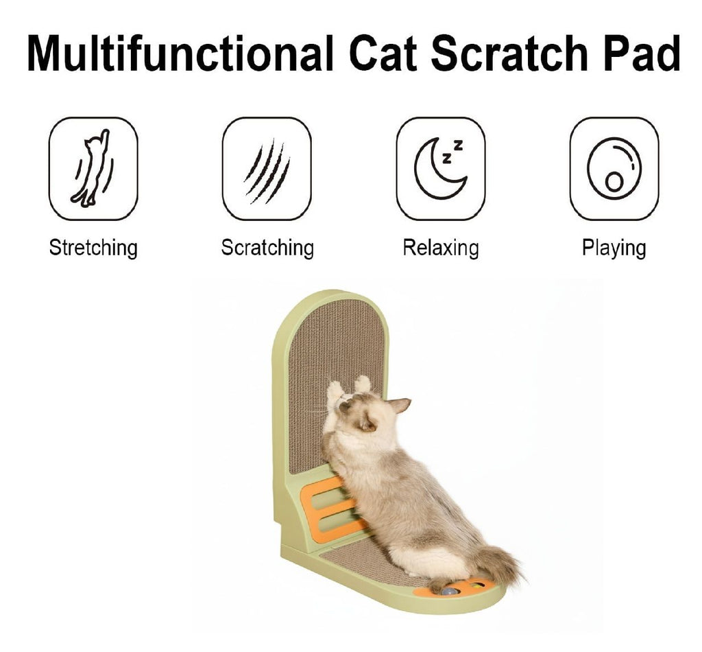 Vertical Cat Scratching Board with Built - In Ball Toy